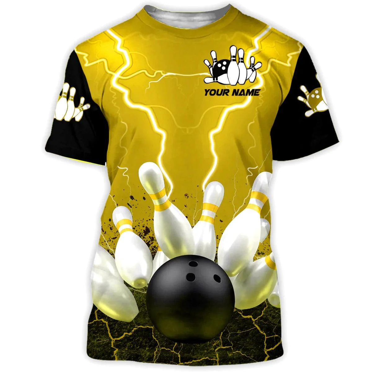 Customized Name Red Bowling Shirt For Men And Women, Personalized Strike Bowling Sublimation T Shirt - Best Gift For Bowling Lovers, Bowlers - Image 4