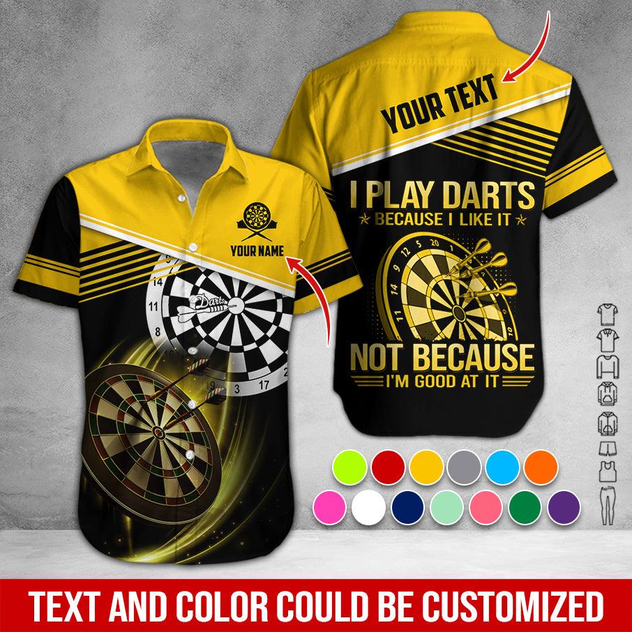 Customized Name & Text Darts Hawaiian Shirt, I Play Darts Personalized Darts Hawaiian Shirts - Gift For Darts Lovers, Darts Players Uniforms - Image 12