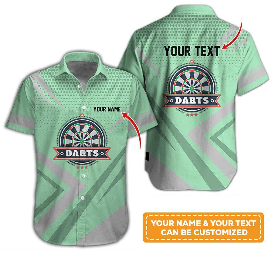 Customized Name & Text Darts Hawaiian Shirt, Personalized Darts Hawaiian Shirts For Team Uniforms - Gift For Darts Lovers, Darts Players Uniforms - Image 10