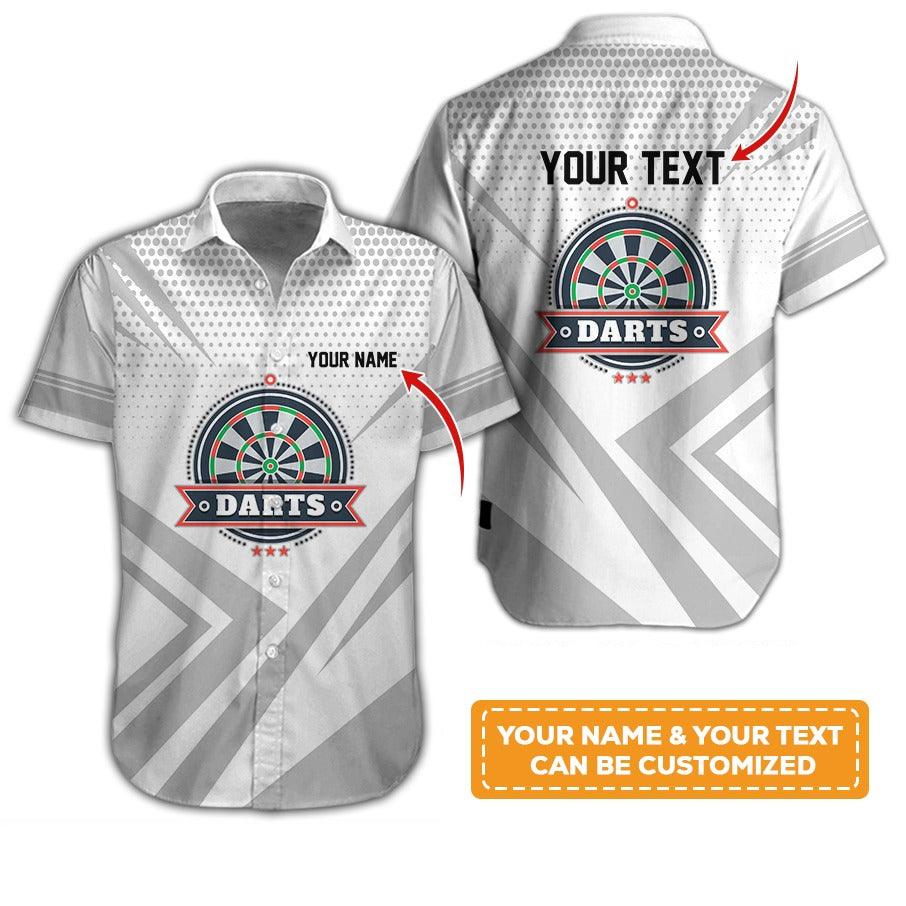 Customized Name & Text Darts Hawaiian Shirt, Personalized Darts Hawaiian Shirts For Team Uniforms - Gift For Darts Lovers, Darts Players Uniforms - Image 11