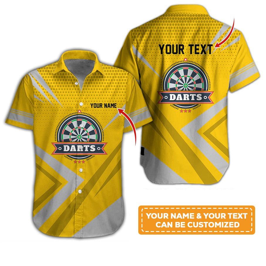 Customized Name & Text Darts Hawaiian Shirt, Personalized Darts Hawaiian Shirts For Team Uniforms - Gift For Darts Lovers, Darts Players Uniforms - Image 12