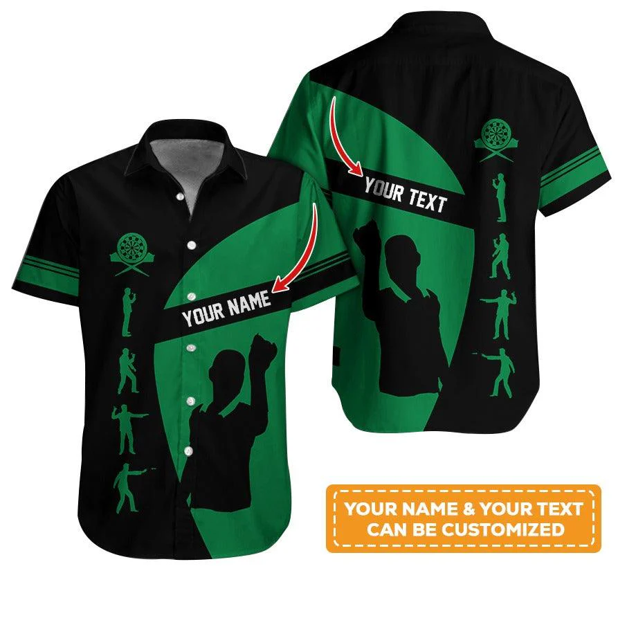 Customized Name & Text Darts Hawaiian Shirt, Personalized Darts Player Hawaiian Shirts For Team - Gift For Darts Lovers, Darts Players Uniforms - Image 3