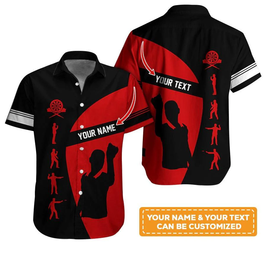 Customized Name & Text Darts Hawaiian Shirt, Personalized Darts Player Hawaiian Shirts For Team - Gift For Darts Lovers, Darts Players Uniforms - Image 9