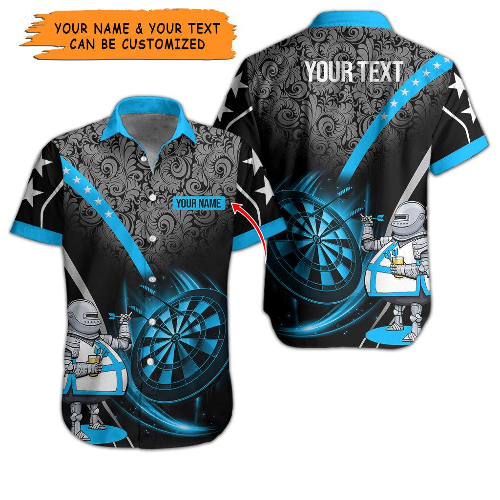 Customized Name & Text Darts Hawaiian Shirt, Personalized Name Darts Throwing Dad Hawaiian Shirts - Gift For Darts Lovers, Darts Players Uniforms - Image 5