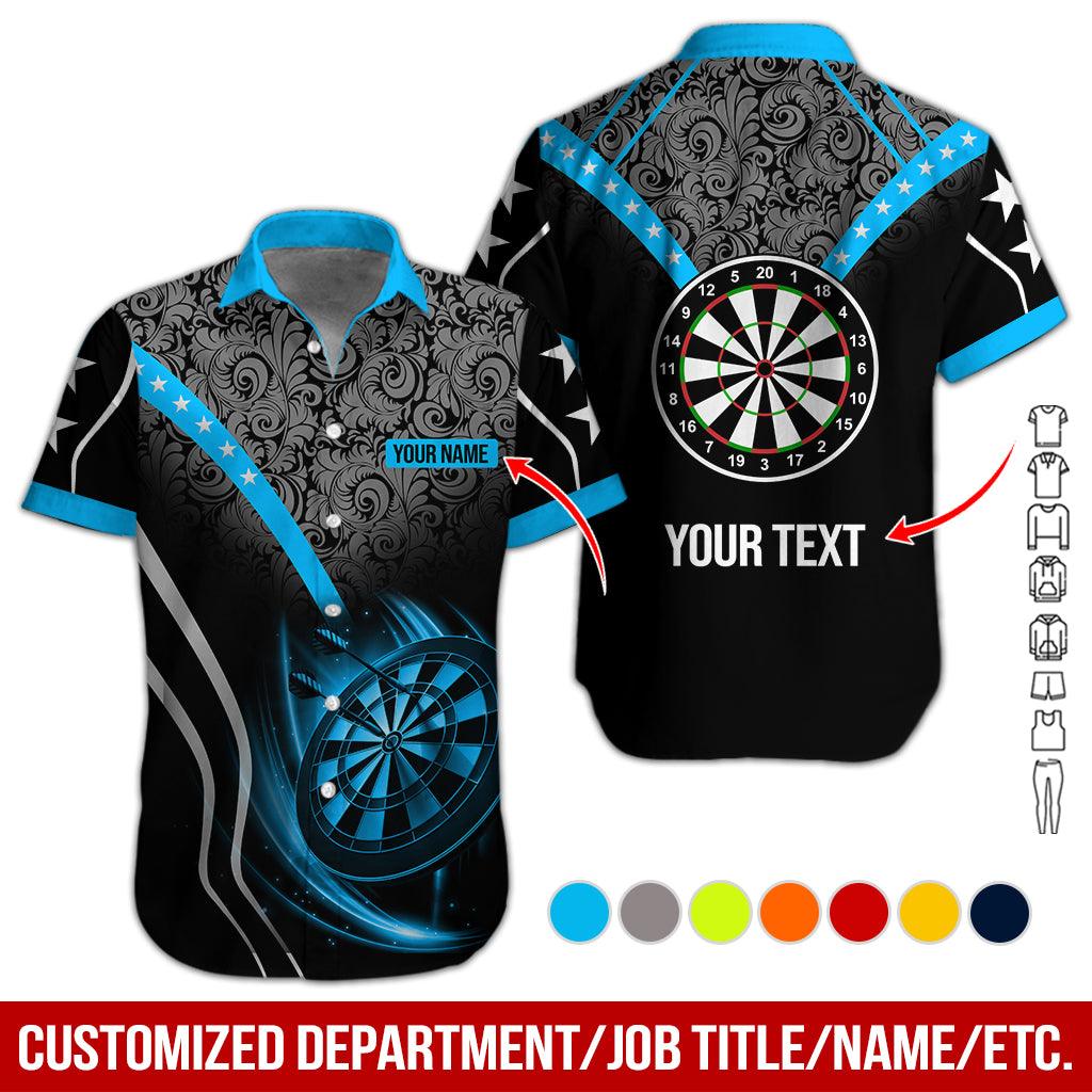 Customized Name & Text Darts Hawaiian Shirts, Personalized Name Darts Team Aloha Shirt For Men & Women - Gift For Darts Lovers, Darts Players - Image 3
