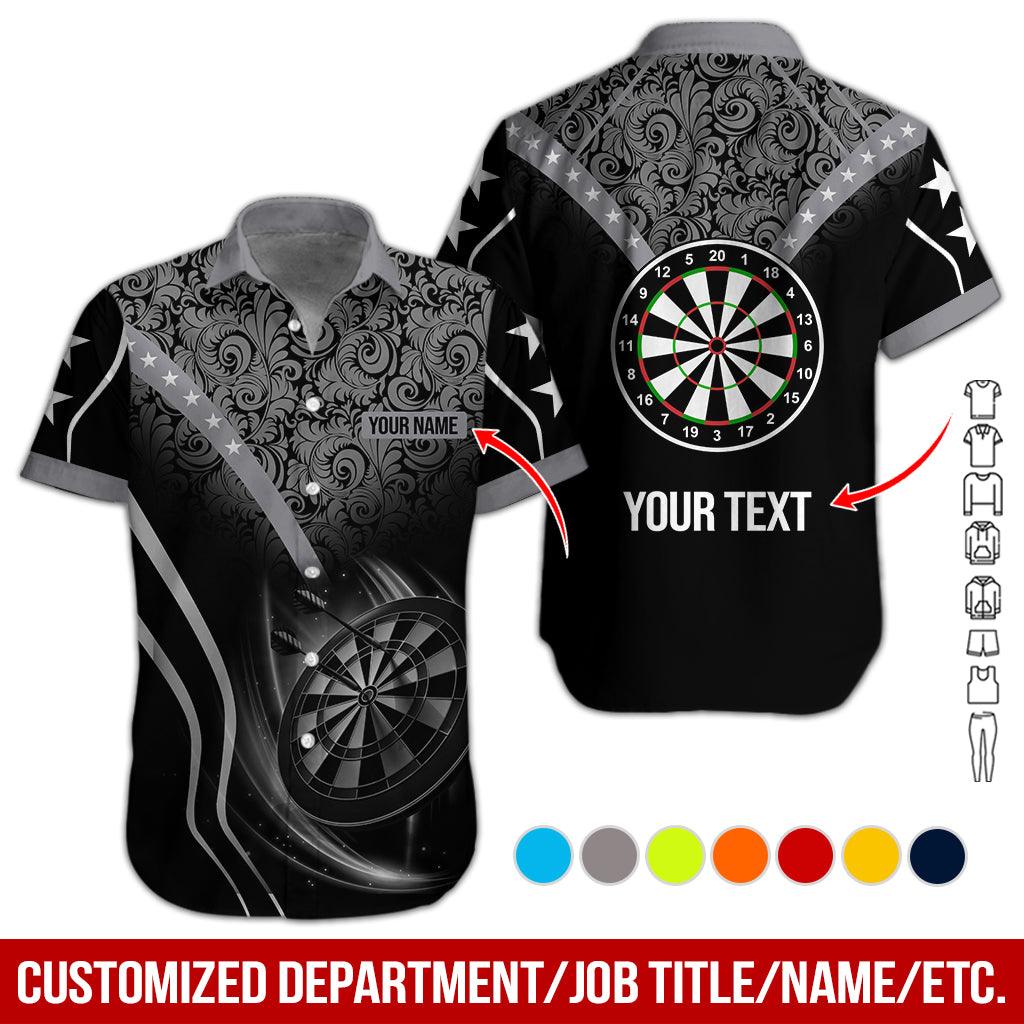 Customized Name & Text Darts Hawaiian Shirts, Personalized Name Darts Team Aloha Shirt For Men & Women - Gift For Darts Lovers, Darts Players - Image 4