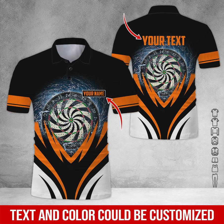 Customized Name & Text Darts Polo Shirt, Darts In Water Personalized Darts Polo Shirt For Men - Perfect Gift For Darts Lovers, Darts Players - Image 11