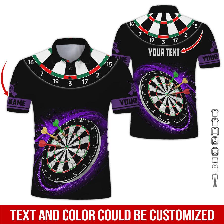 Customized Name & Text Darts Polo Shirt, Darts Personalized Name Darts Polo Shirt For Men - Perfect Gift For Darts Lovers, Darts Players - Image 9