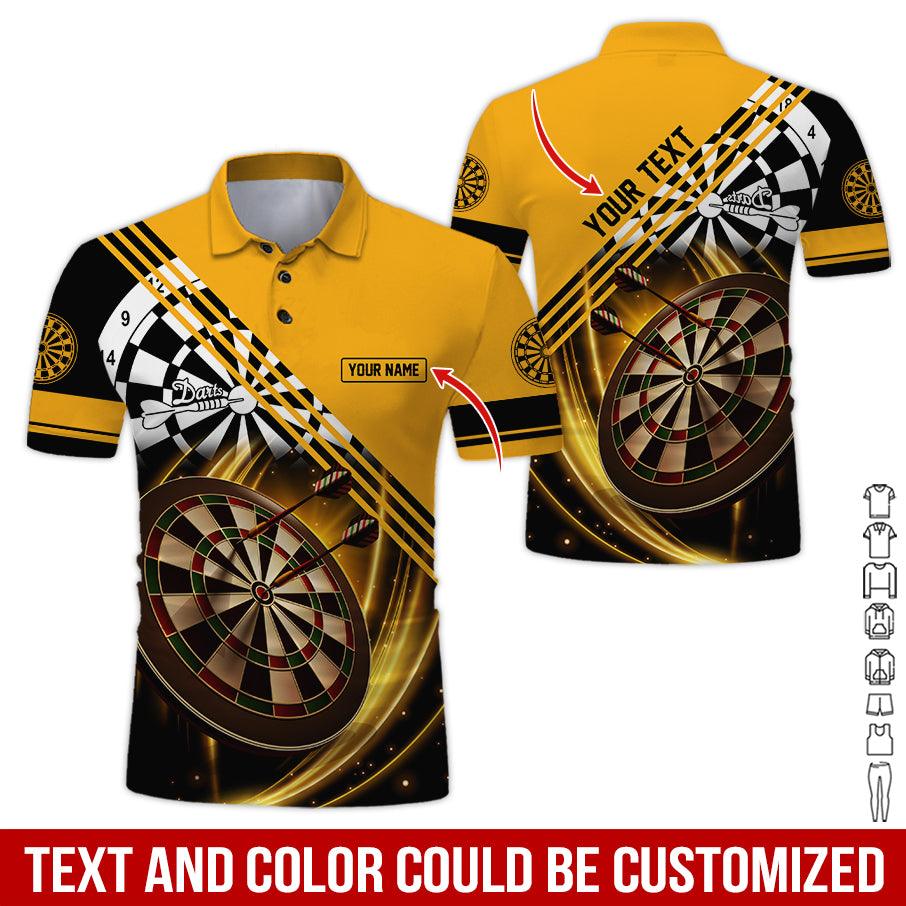 Customized Name & Text Darts Polo Shirt, Personalized Darts Is My Life Polo Shirt For Men - Perfect Gift For Darts Lovers, Darts Players, Darts Team