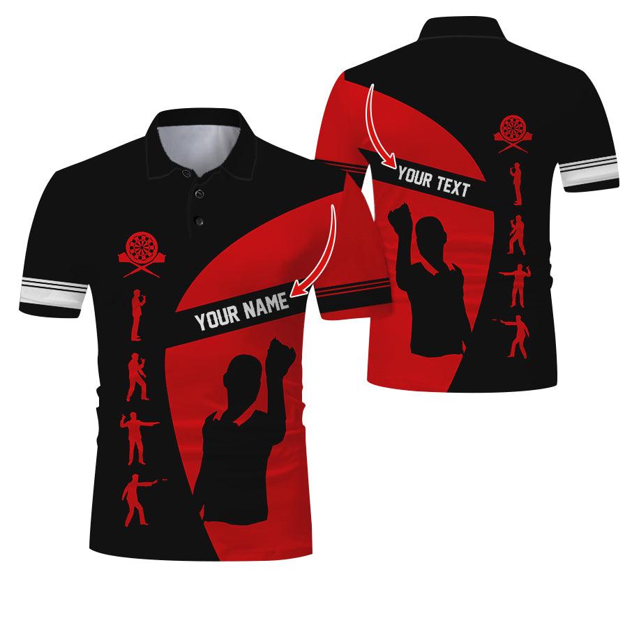 Customized Name & Text Darts Polo Shirt, Personalized Darts Polo Shirt For Men - Perfect Gift For Darts Lovers, Darts Team Players - Image 13