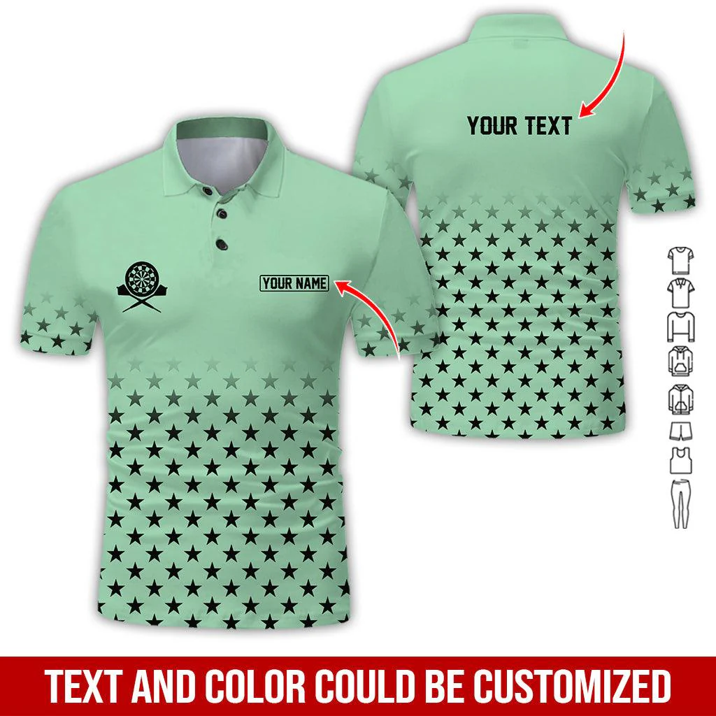 Customized Name & Text Darts Polo Shirt, Personalized Darts Team Polo Shirt For Men - Perfect Gift For Darts Lovers, Darts Players - Image 10