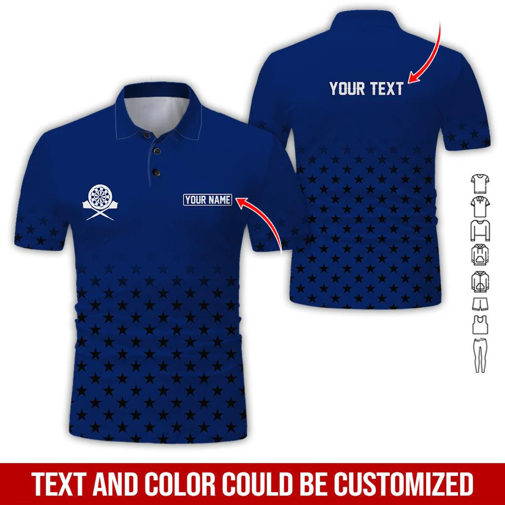 Customized Name & Text Darts Polo Shirt, Personalized Darts Team Polo Shirt For Men - Perfect Gift For Darts Lovers, Darts Players - Image 6