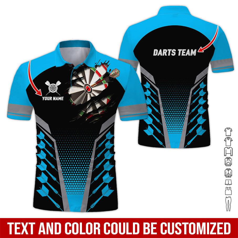 Customized Name & Text Darts Polo Shirt, Personalized Darts Team Polo Shirt For Men - Perfect Gift For Darts Lovers, Darts Players - Image 6