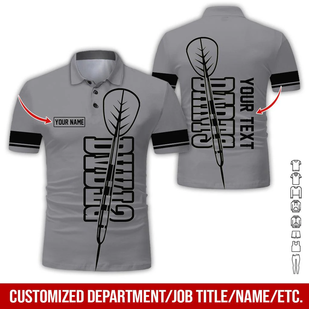 Customized Name & Text Darts Polo Shirt, Personalized Darts Team Polo Shirt For Men - Perfect Gift For Darts Lovers, Darts Team Players - Image 6