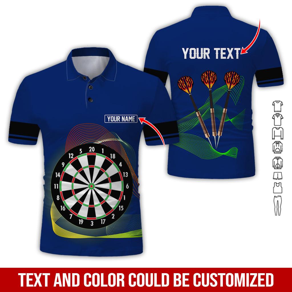 Customized Name & Text Darts Polo Shirt, Personalized Darts Uniforms Polo Shirt For Men - Perfect Gift For Darts Lovers, Darts Team Players - Image 9