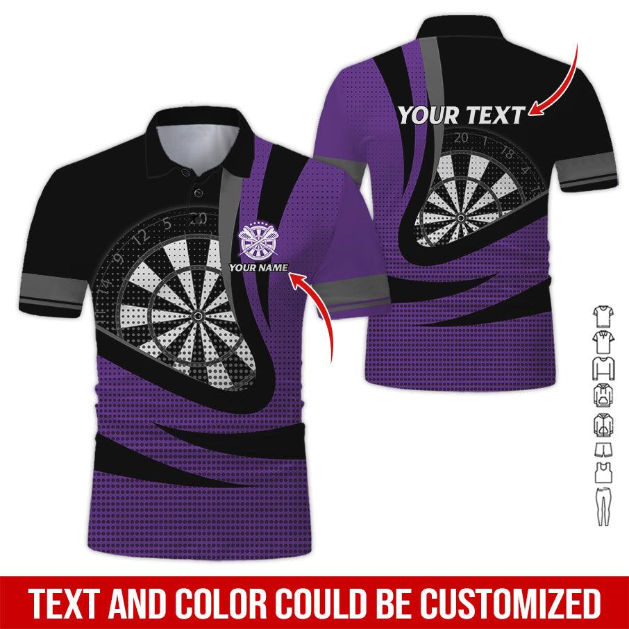 Customized Name & Text Darts Polo Shirt, Personalized Name Dartboard Polo Shirt For Men - Perfect Gift For Darts Lovers, Darts Team Players - Image 12