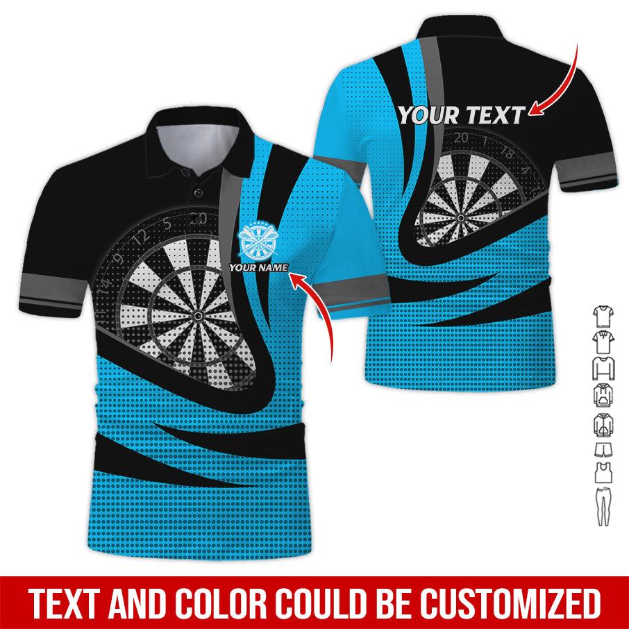 Customized Name & Text Darts Polo Shirt, Personalized Name Dartboard Polo Shirt For Men - Perfect Gift For Darts Lovers, Darts Team Players - Image 5