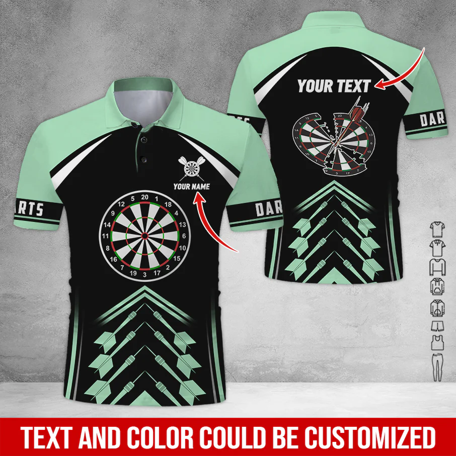 Customized Name & Text Darts Polo Shirt, Personalized Name Darts Is My Life Polo Shirt For Men - Perfect Gift For Darts Lovers, Darts Players - Image 10