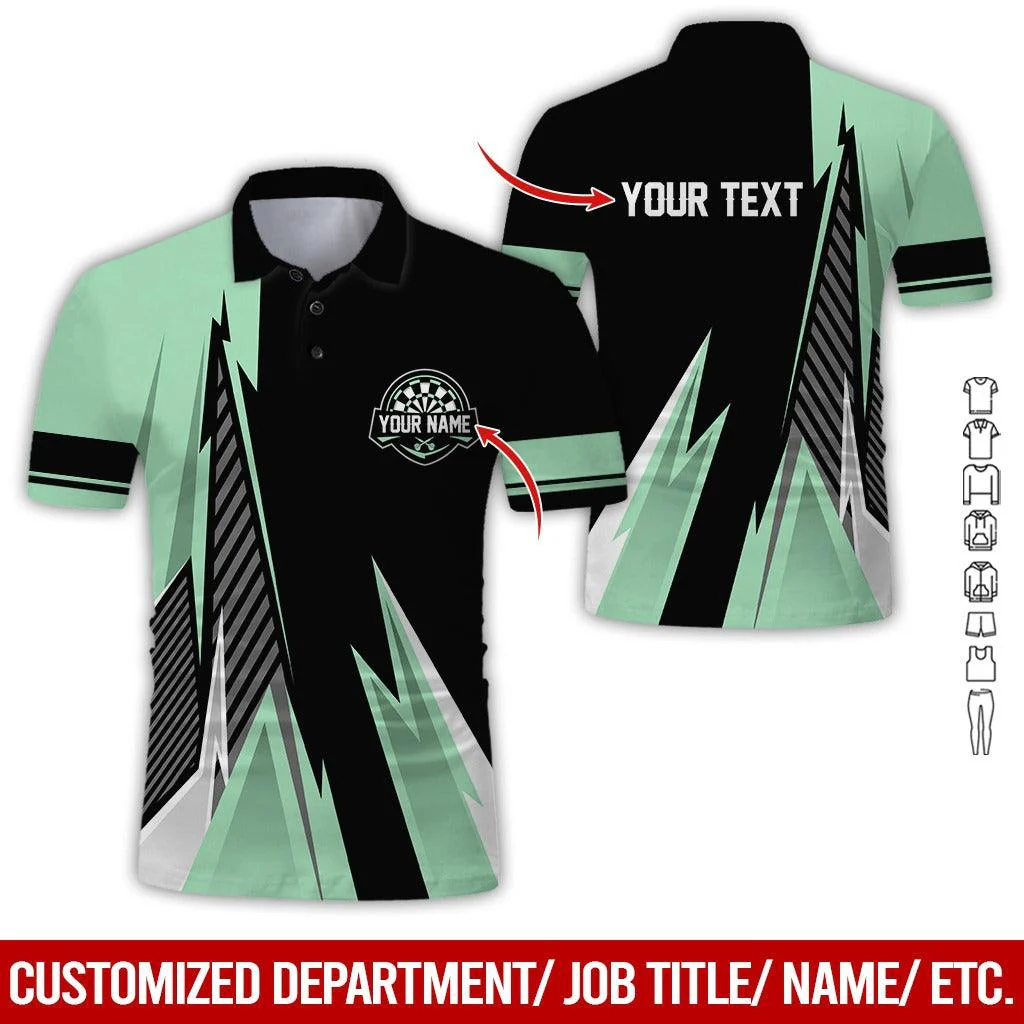 Customized Name & Text Darts Polo Shirt, Personalized Name Darts Polo Shirt For Men - Perfect Gift For Darts Lovers, Darts Players, Darts Team - Image 11