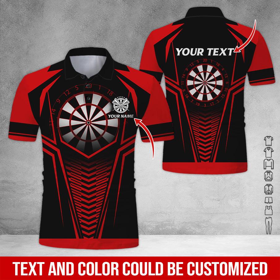 Customized Name & Text Darts Polo Shirt, Personalized Name Darts Polo Shirt For Team - Perfect Gift For Men, Darts Lovers, Darts Players
