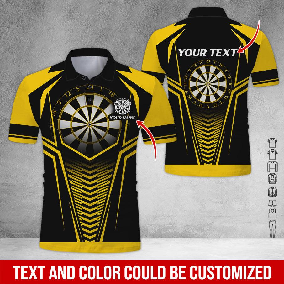 Customized Name & Text Darts Polo Shirt, Personalized Name Darts Polo Shirt For Team - Perfect Gift For Men, Darts Lovers, Darts Players - Image 4