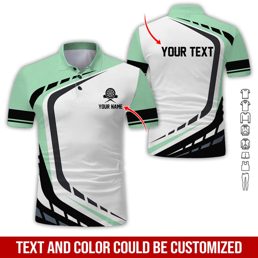 Customized Name & Text Darts Polo Shirt, Personalized Name Darts Uniforms Polo Shirt For Men - Perfect Gift For Darts Lovers, Darts Team Players - Image 10