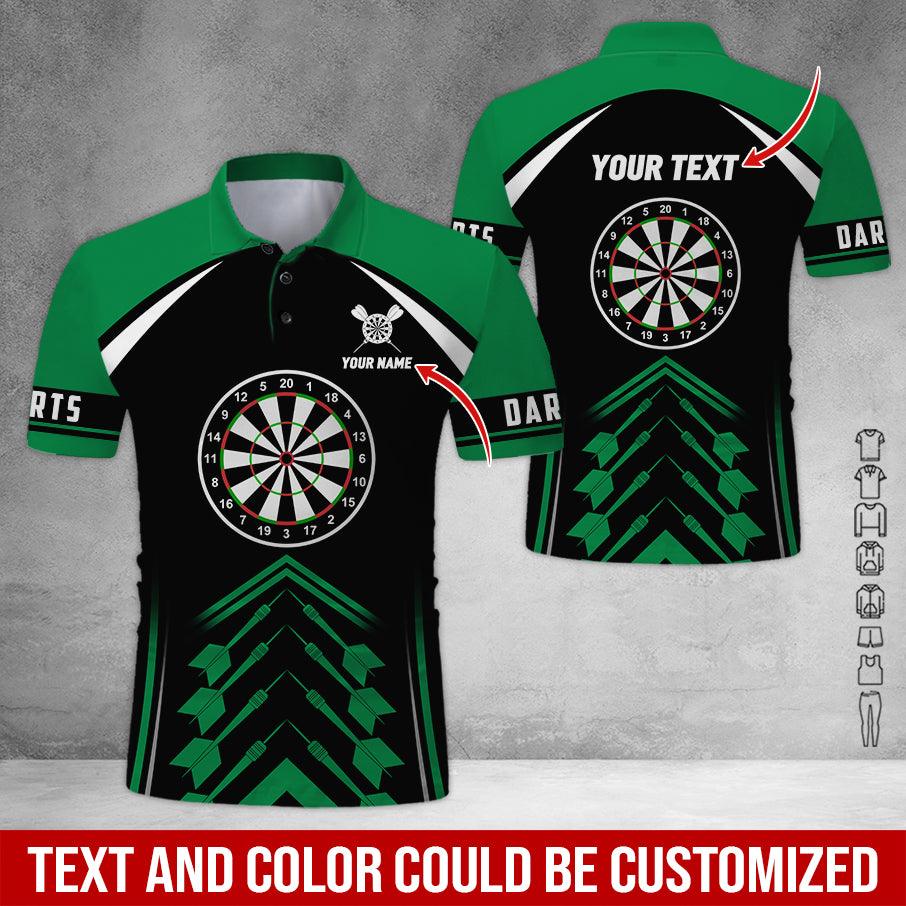 Customized Name & Text Darts Polo Shirts, Personalized Name Darts Team Uniforms Polo Shirt For Men & Women - Gift For Darts Lovers, Darts Players - Image 3