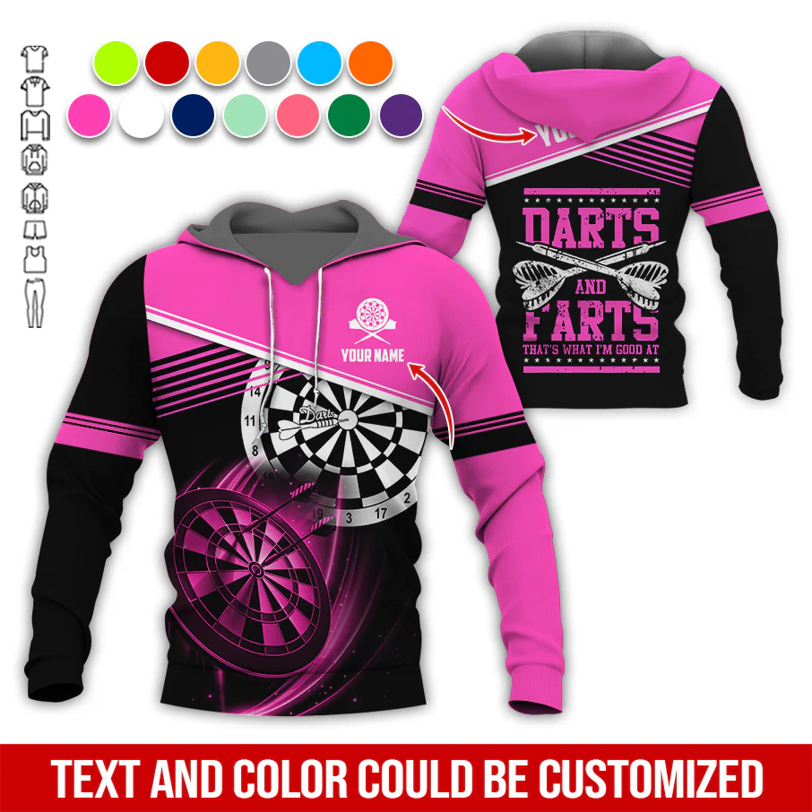 Customized Name & Text Darts Premium Hoodie, Darts & Darts That's What I'm Good At Hoodie, Perfect Gift For Darts Lovers, Darts Player - Image 7