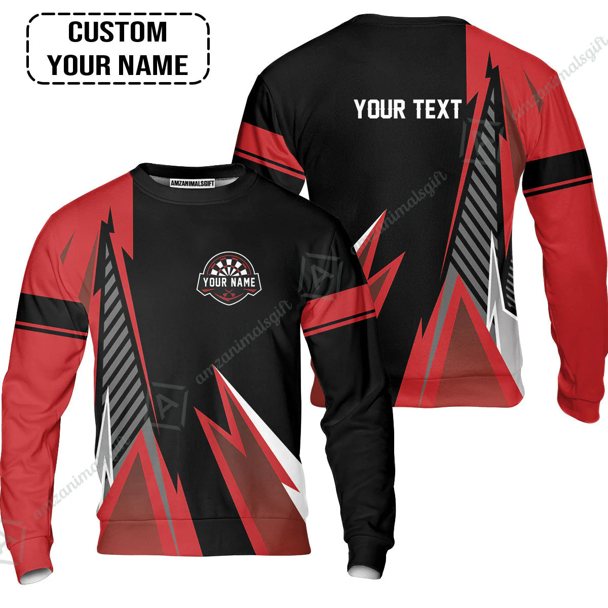 Customized Name & Text Darts Women Polo Shirt, Personalized Name Darts Women Polo Shirt - Image 3