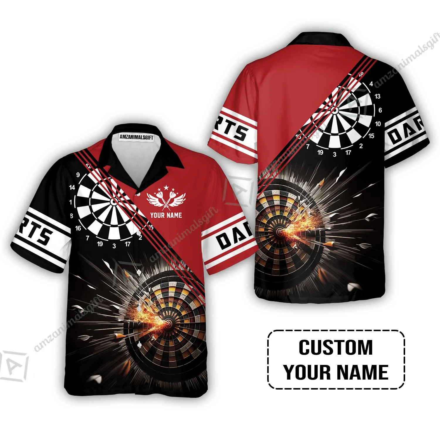 Customized Red Darts Sweatshirt, Custom Darts For Team Sweatshirt - Image 7