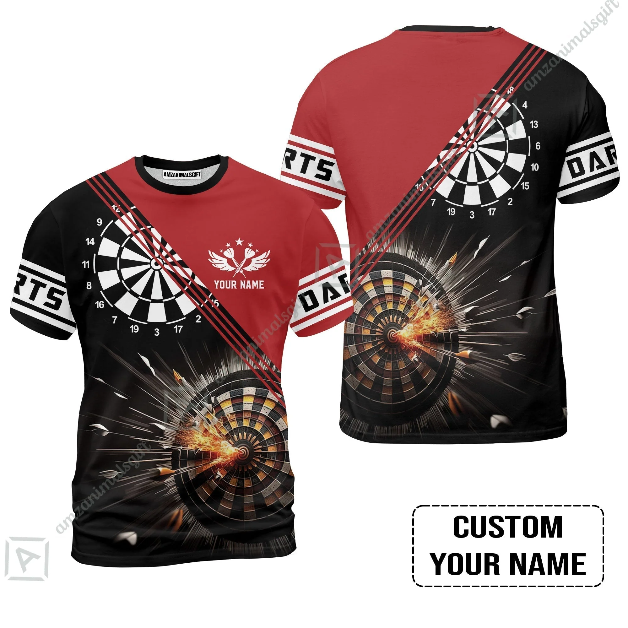 Customized Red Darts Sweatshirt, Custom Darts For Team Sweatshirt - Image 8