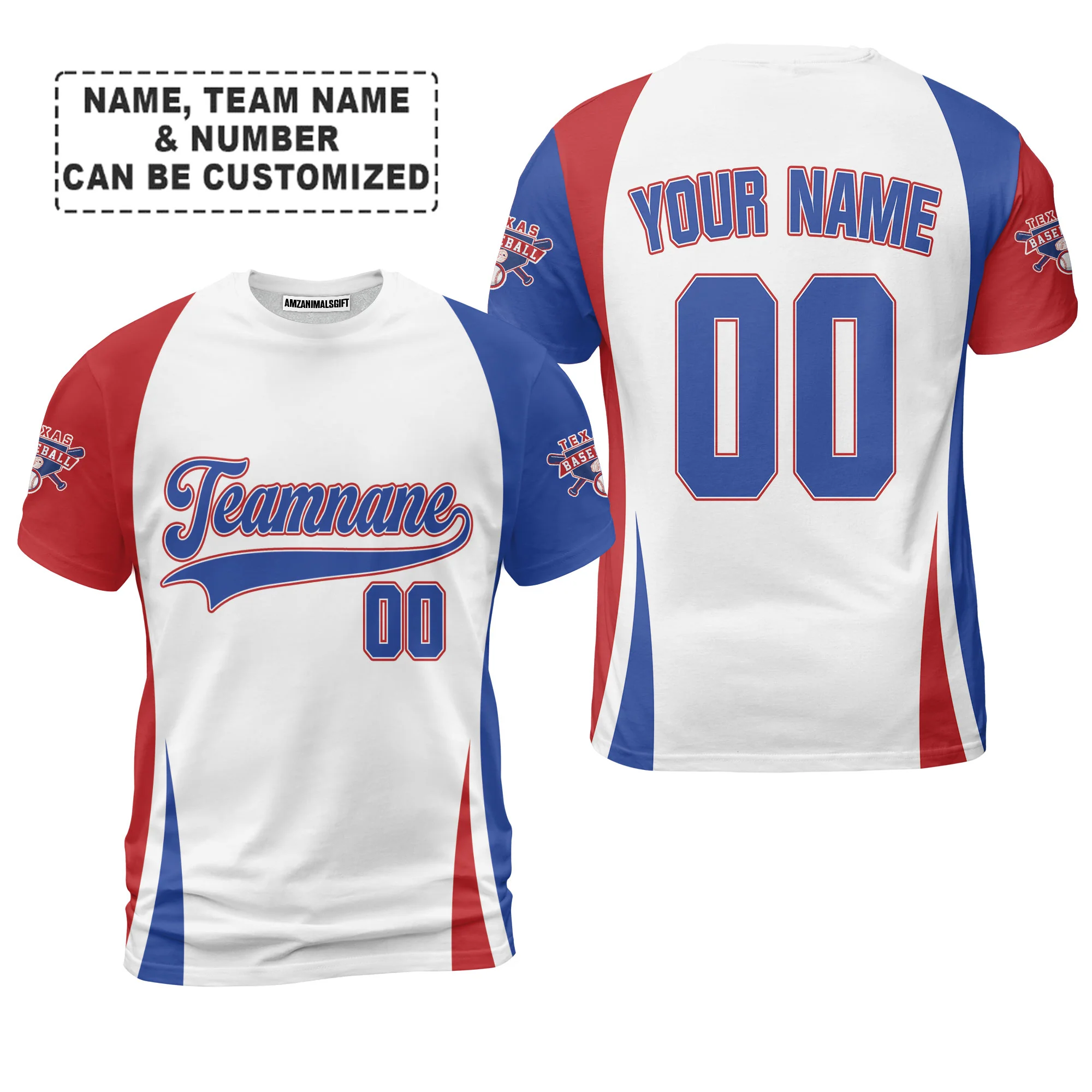 Customized Texas Baseball 2023 World Champs Premium Hoodie, Customized Baseball Team Name White Red Hoodie For Man & Woman - Image 3