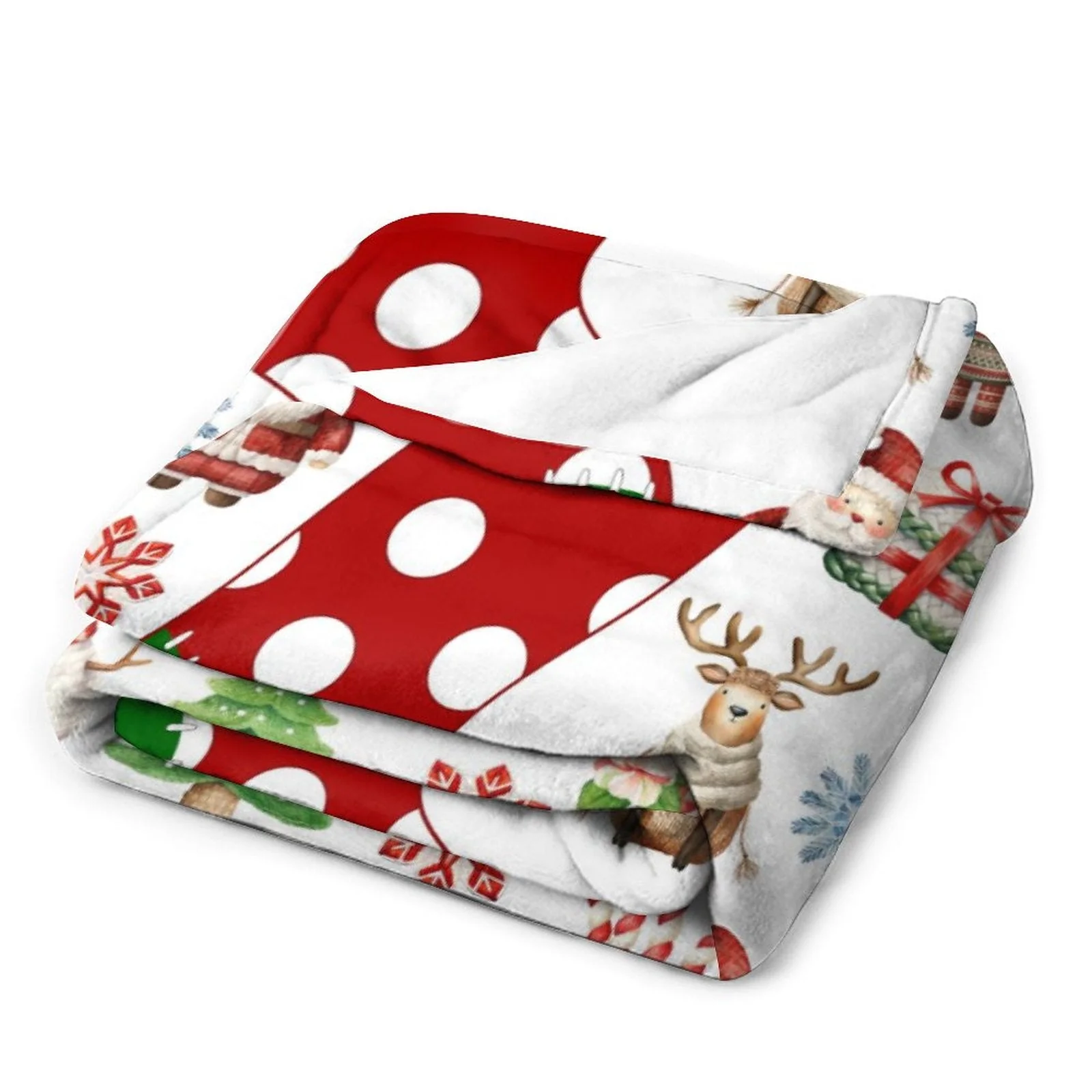 Cute Christmas And Socks Baby Kids Blanket With Customized Name For Baby, Son, Daughter, Granddaughter, Grandson - Image 3