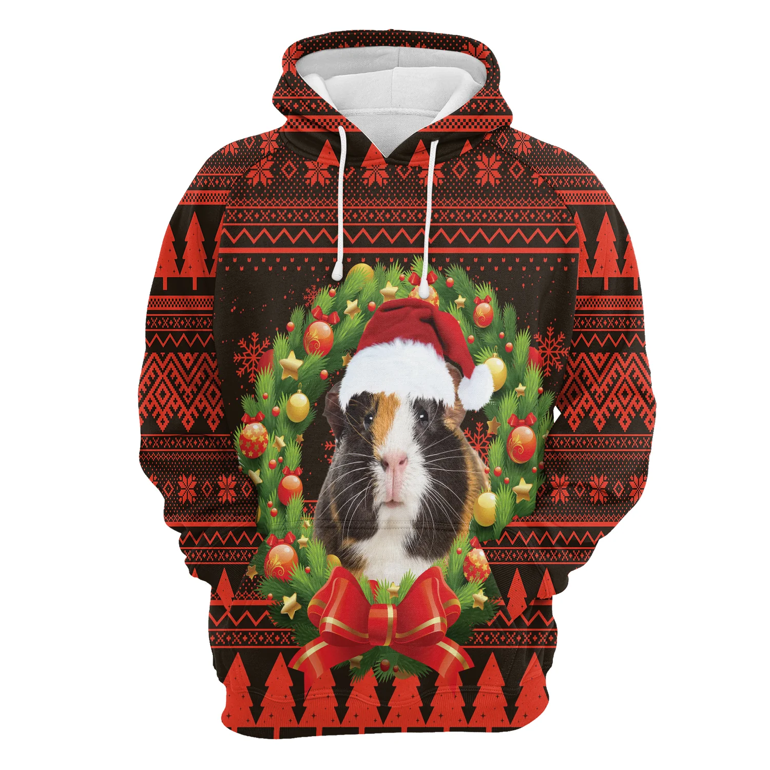 Cute Guinea Pig Pullover Premium Brown Hoodie, Perfect Outfit For Men And Women On Christmas New Year Autumn Winter