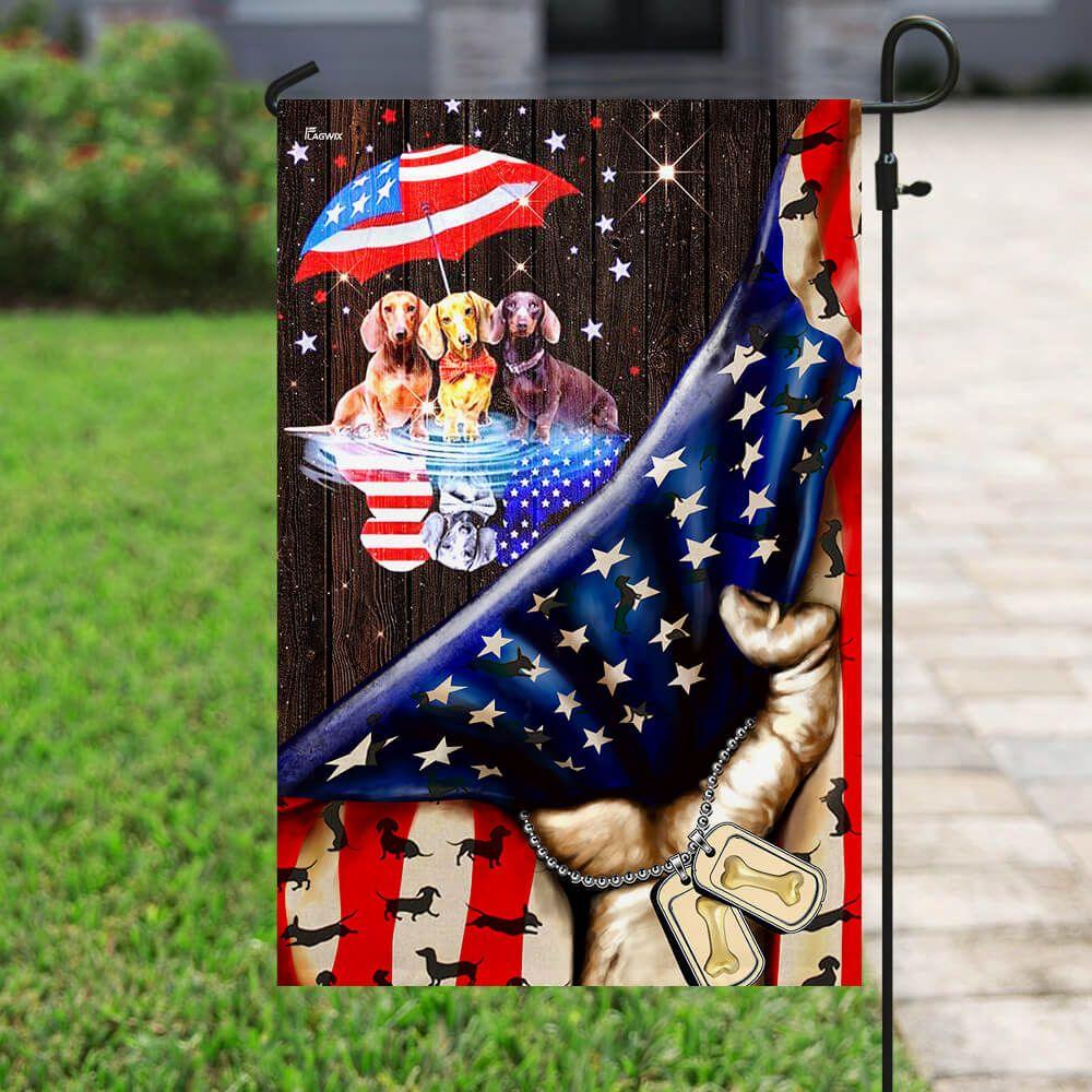 Dachshund Dog 4th July American Flag, Independence Day American Flag, Fourth Of July American Flag, Happy 4th Of July American Flag - Image 2