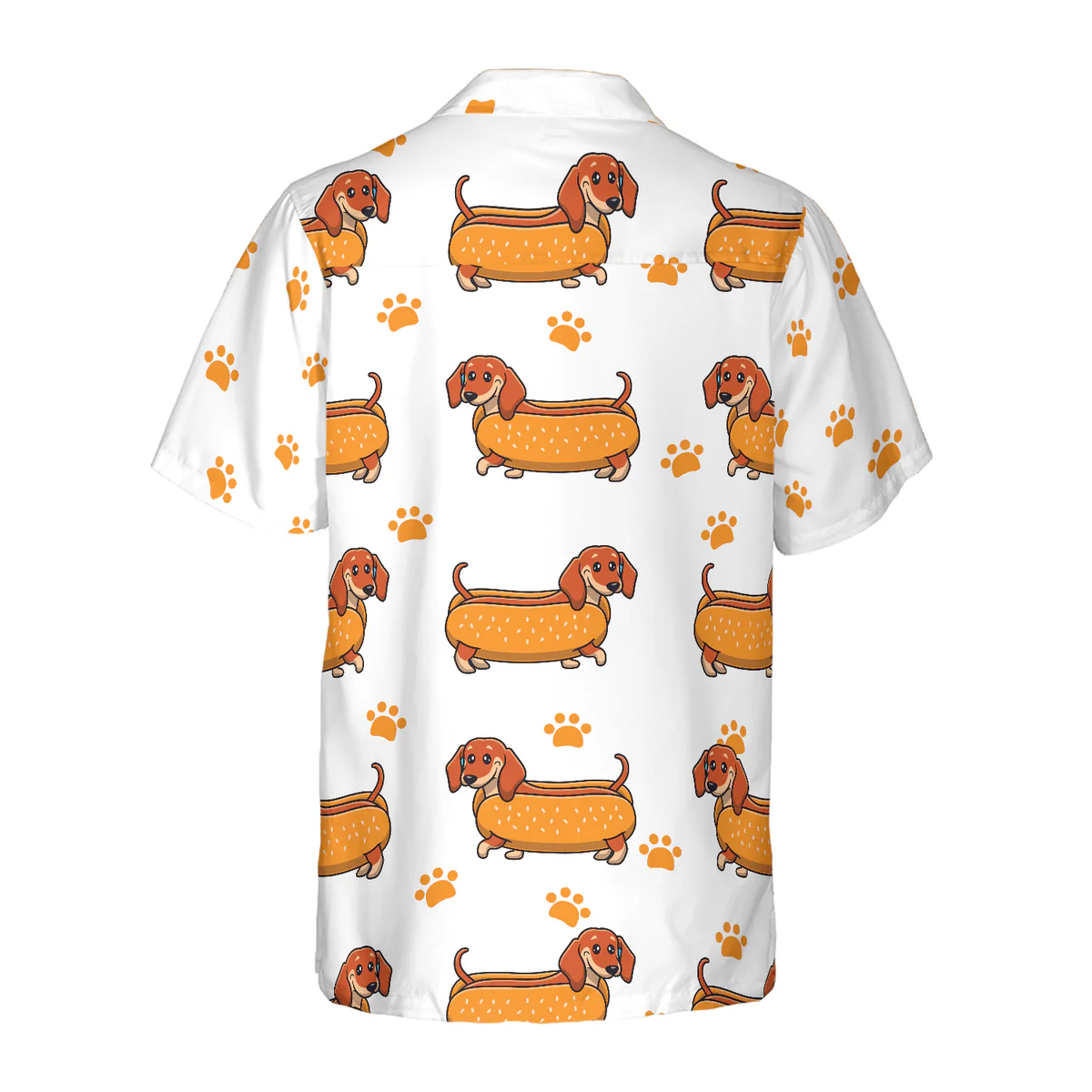 Dachshund Hawaiian Shirt, Real Hotdog Dachshund Aloha Shirt For Men - Perfect Gift For Dachshund Lovers, Husband, Boyfriend, Friend, Family - Image 3