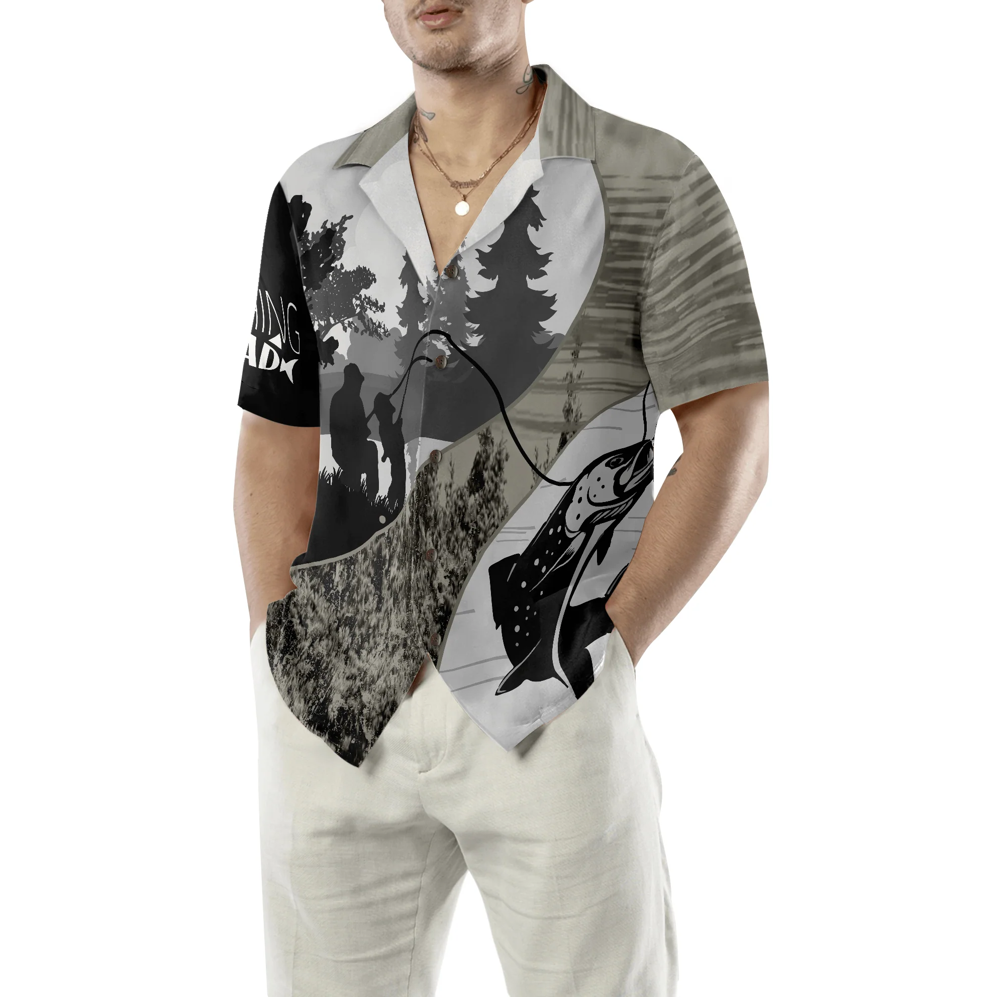 Dad My Fishing Buddy Aloha Hawaiian Shirt For Summer, Colorful Shirt For Men Women, Perfect Gift For Friend, Team, Family, Fishing Lovers - Image 5