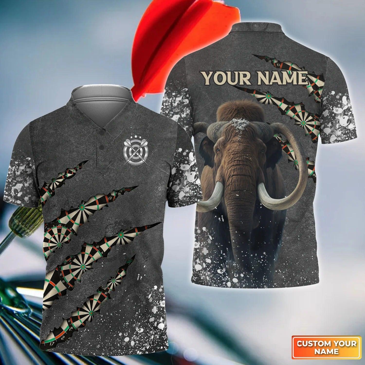 Dart Men Polo Shirt Custom Name - Mamut Personalized Polo Shirt For Dart Team Player Tad Mid Polo Shirt For Men, Darts Lovers, Friend, Family