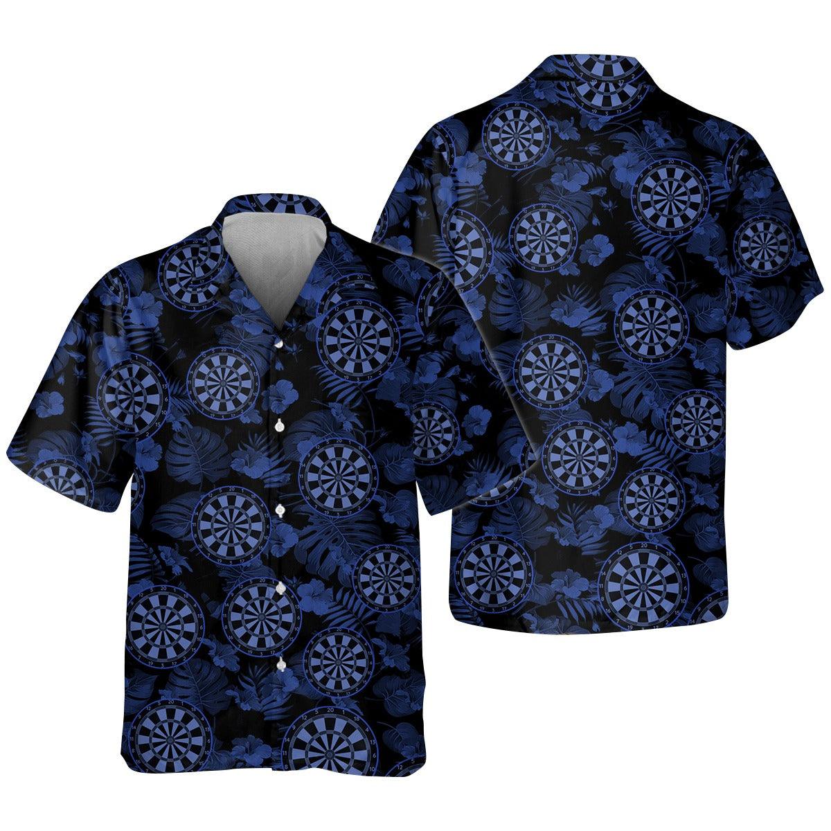 Darts Hawaiian Shirt, Blue Darts Hawaiian Shirts For Team Uniforms - Gift For Darts Lovers, Darts Players Uniforms
