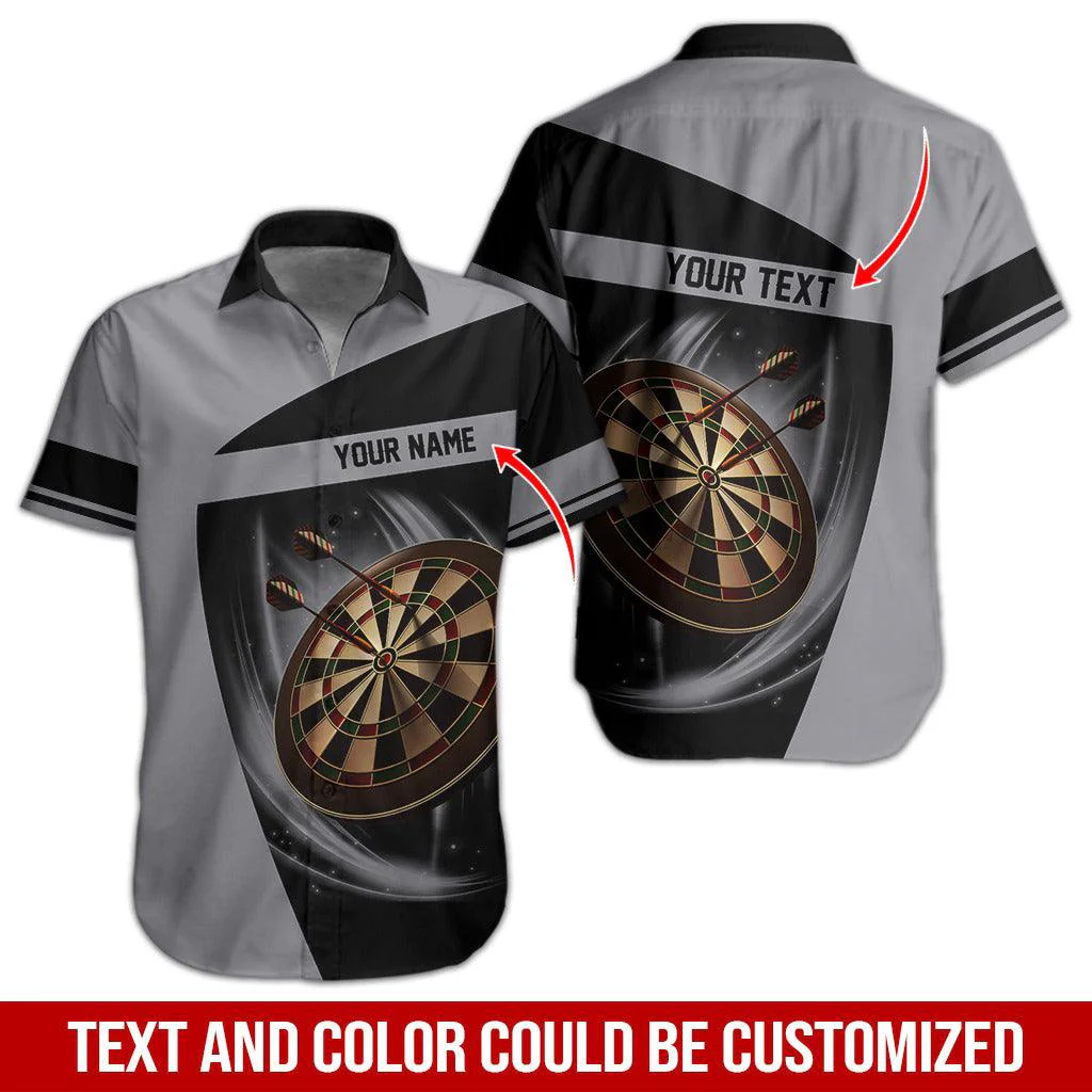 Darts Hawaiian Shirt Custom Name, Dartboard Uniforms Personalized Aloha Hawaiian Shirts - Gift For Darts Lovers, Friend, Family - Image 3