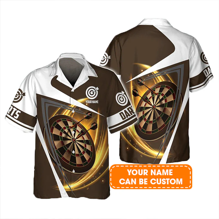 Darts Hawaiian Shirt Custom Name, Darts Lighting Personalized Aloha Hawaiian Shirts - Gift For Friend, Family - Image 2