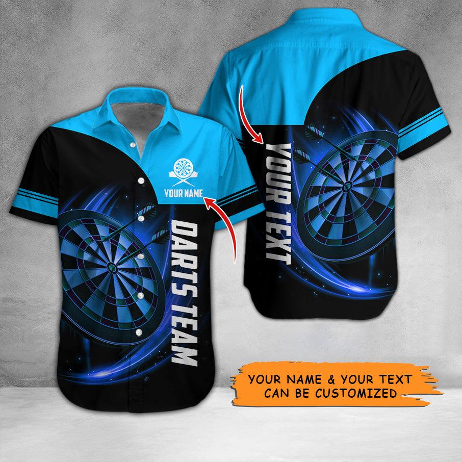 Darts Hawaiian Shirt Custom Name, Darts Team Is My Life Personalized Aloha Hawaiian Shirts For Summer - Gift For Darts Lovers, Friend, Family