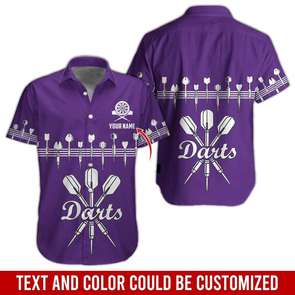 Darts Hawaiian Shirt Custom Name, Darts Uniforms Personalized Aloha Hawaiian Shirts - Gift For Darts Lovers, Friend, Family - Image 11