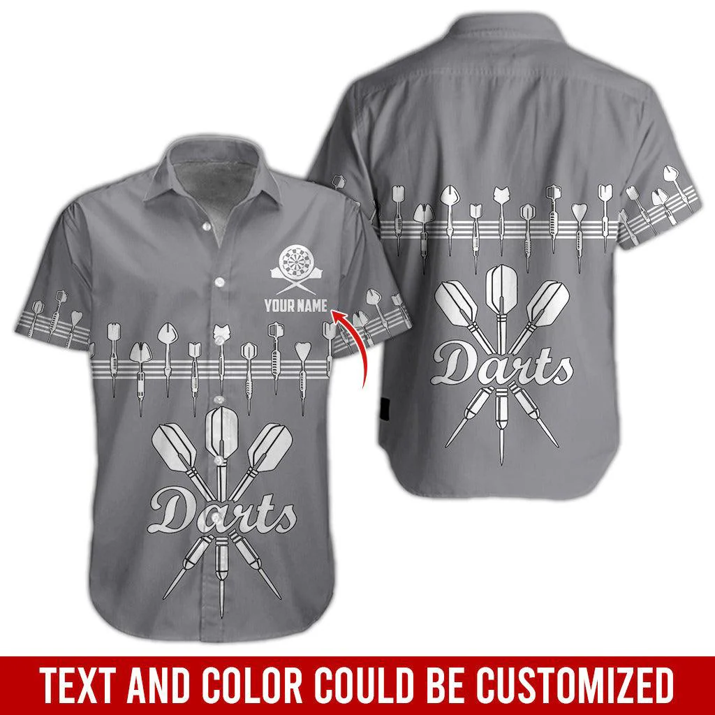 Darts Hawaiian Shirt Custom Name, Darts Uniforms Personalized Aloha Hawaiian Shirts - Gift For Darts Lovers, Friend, Family - Image 3