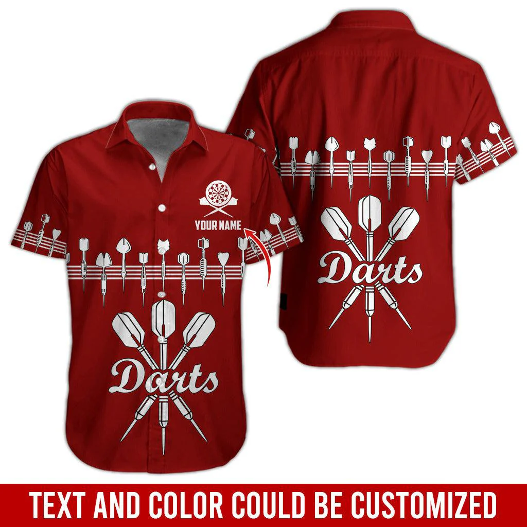 Darts Hawaiian Shirt Custom Name, Darts Uniforms Personalized Aloha Hawaiian Shirts - Gift For Darts Lovers, Friend, Family - Image 6