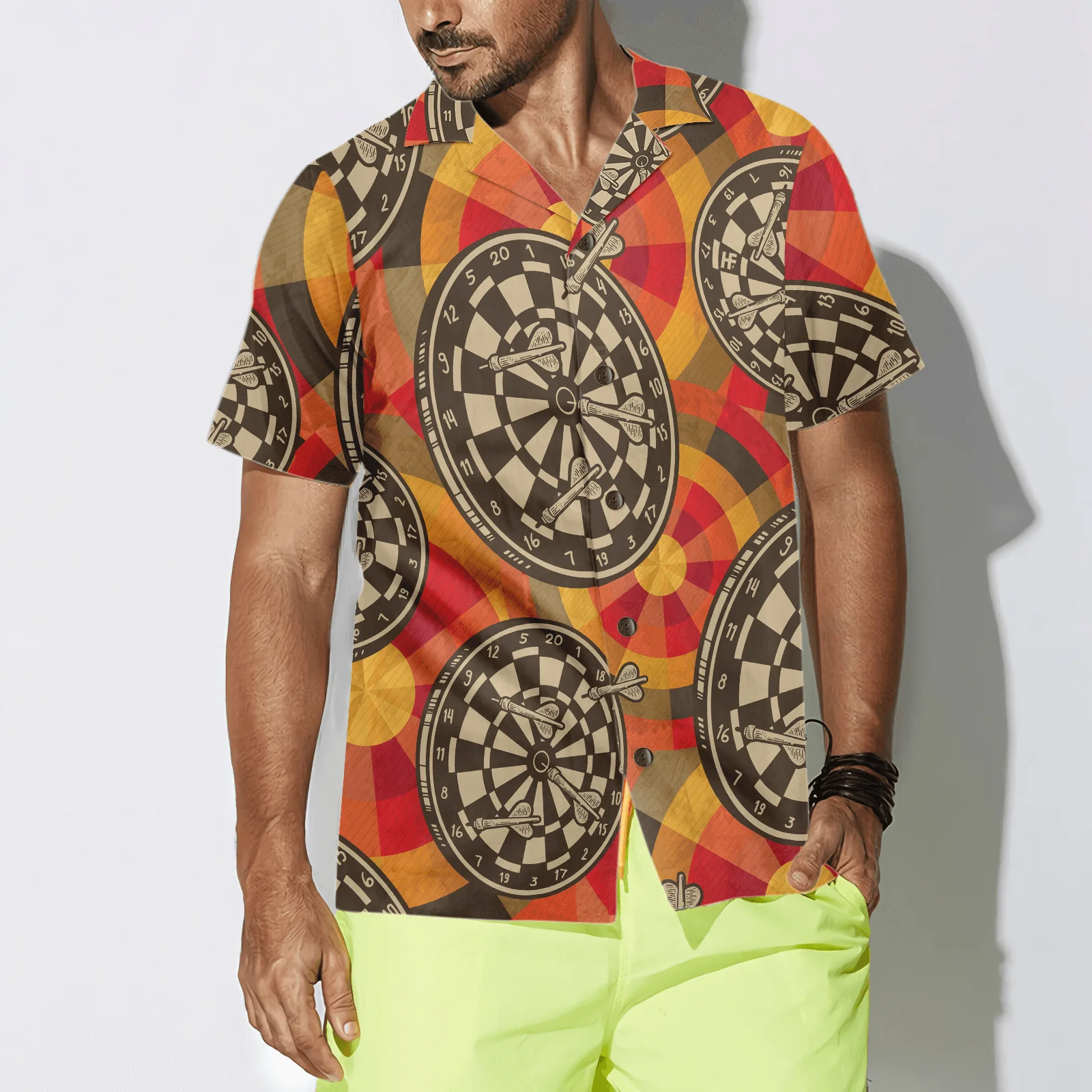 Darts Hawaiian Shirt, Happiness Is a Tight Threesome Darts Hawaiian Shirt, Colorful Summer Aloha Shirt For Men Women, Gift For Friend, Darts Lovers - Image 6