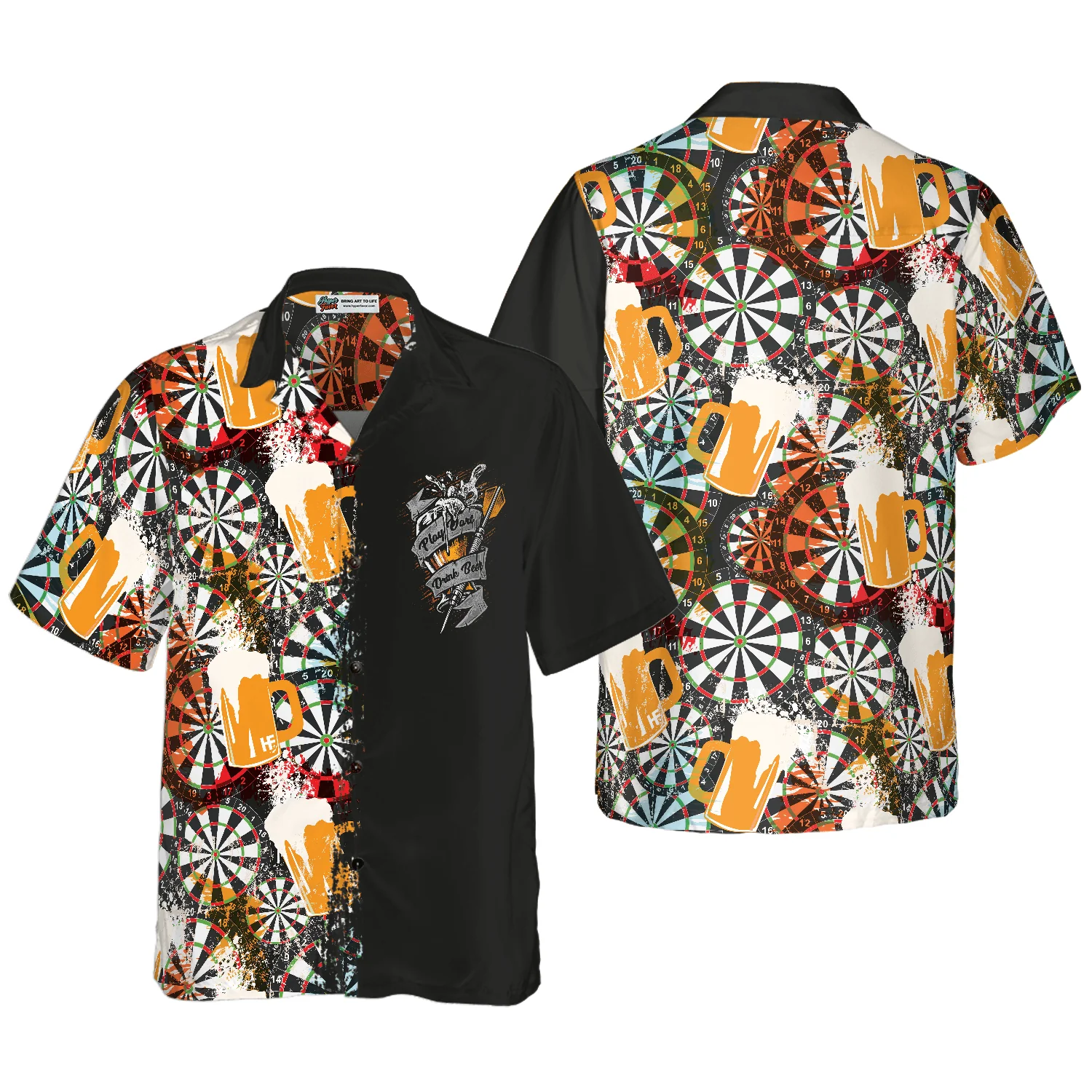 Darts Hawaiian Shirt, Play Darts And Drink Beer Aloha Hawaiian Shirt For Summer, Colorful Hawaiian Shirt For Men Women, Friend, Team, Darts Beer Lovers