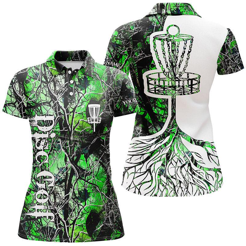 Disc Golf Custom Name Women Polo Shirt, Disc Golf Basket Personalized Women Polo Shirts, Perfect Gift For Women, Ladies, Girls, Disc Golf Lovers - Image 3