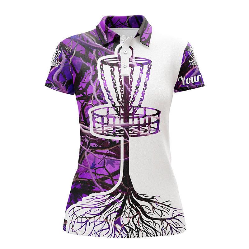 Disc Golf Custom Name Women Polo Shirt, Multi-Color Camo, Disc Golf Basket Personalized Women Polo Shirts, Best Gift For Disc Golf Lovers - Image 10