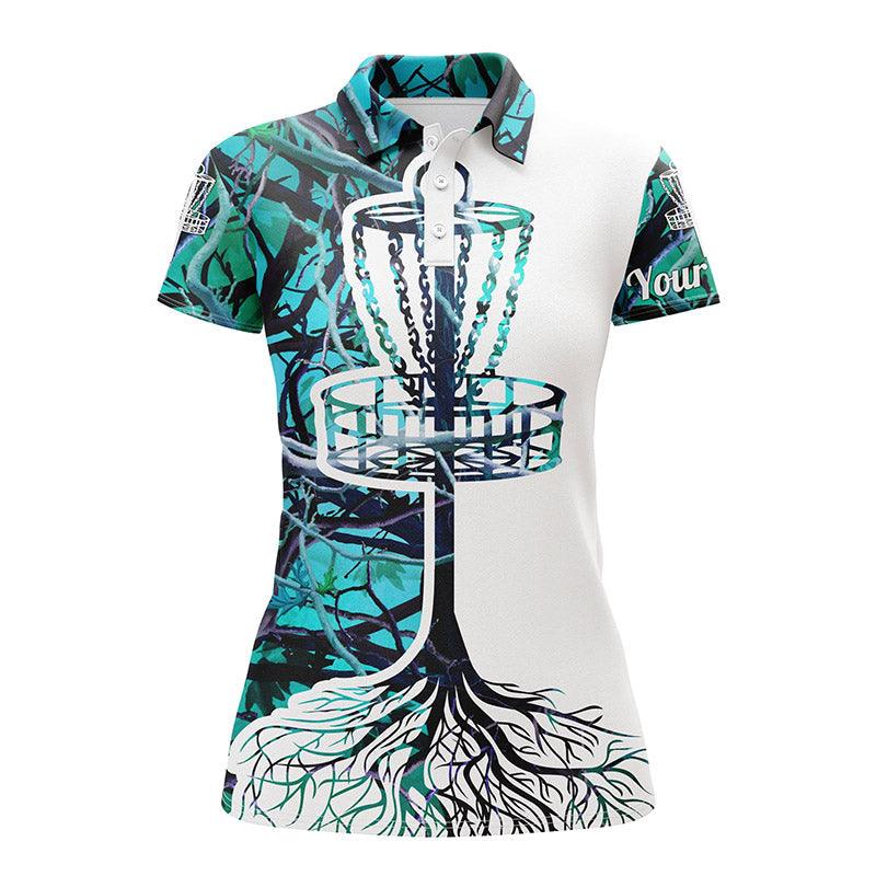 Disc Golf Custom Name Women Polo Shirt, Multi-Color Camo, Disc Golf Basket Personalized Women Polo Shirts, Best Gift For Disc Golf Lovers - Image 11